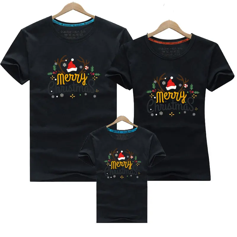 thumbnail image 1 of Conjuntos de camisetas con apariencia familiar para Navidad Ropa familiar Conjuntos a juego de ciervos para Año Nuevo Ropa para padre, madre, hijo, hija, mamá y yo, 1 of 5