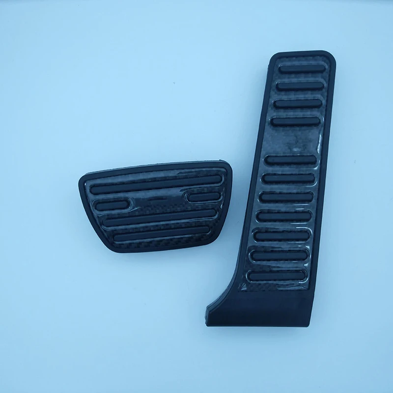 Carbon Fiber 2Pcs Non Slip Foot Pedal Gas Brake Pad Cover Aluminum Alloy Replacement Accessories For Toyota RAV4