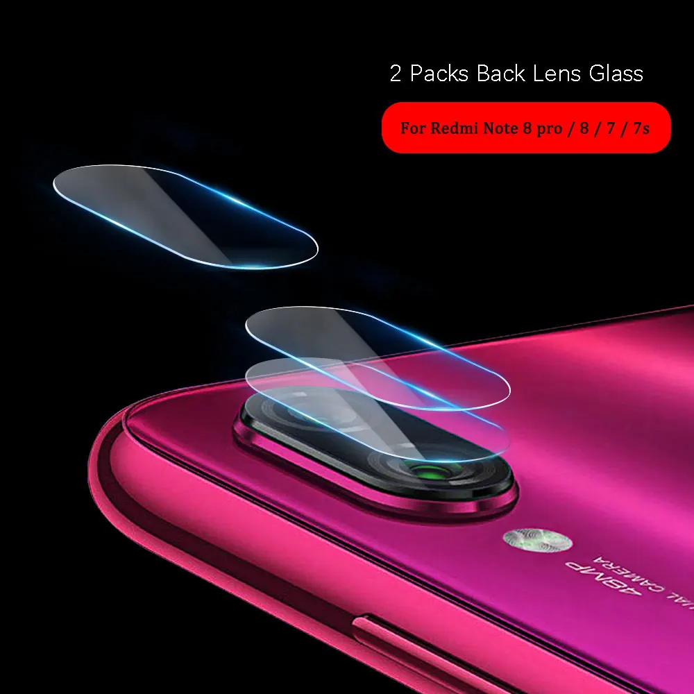 2 шт. задняя линза из закаленного стекла для Xiao mi Red Note 8 Pro 8t 9 Lite SE Защитное стекло