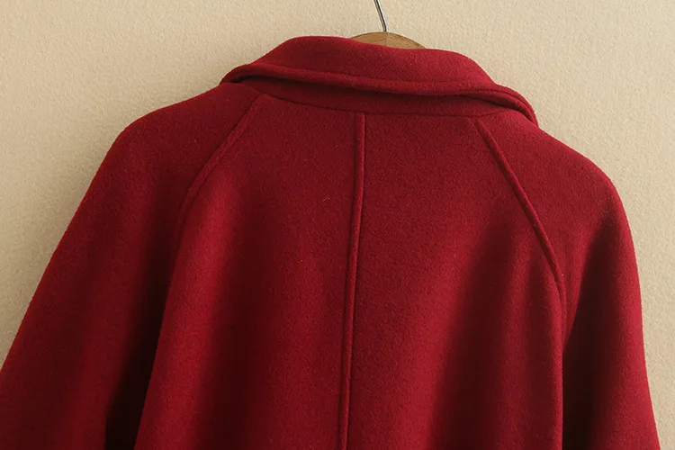 Blvyisla 4XL размера плюс ретро двойная кнопка утолщаются зимние шерстяные пальто женские модные шикарные элегантные куртки с поясом Верхняя одежда Топы