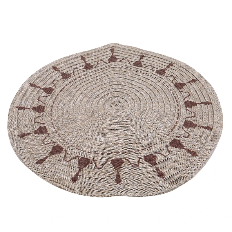 Скандинавский стиль, высокое качество, тканые салфетки, круглые, анти-обжимные салфетки для ресторана, кухни, столовые принадлежности