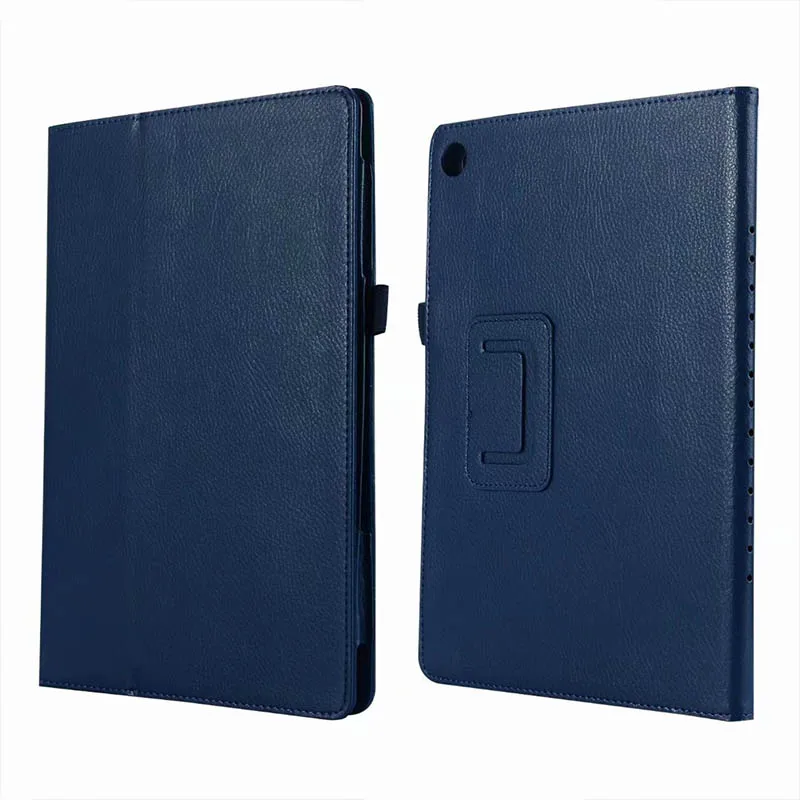 SZOXBY для HUAWEI MediaPad M5, 10,8 дюймов, чехол для бизнес-планшета, кожаный флип-чехол, подставка для сна, пробуждение, противоударный чехол - Цвет: Синий