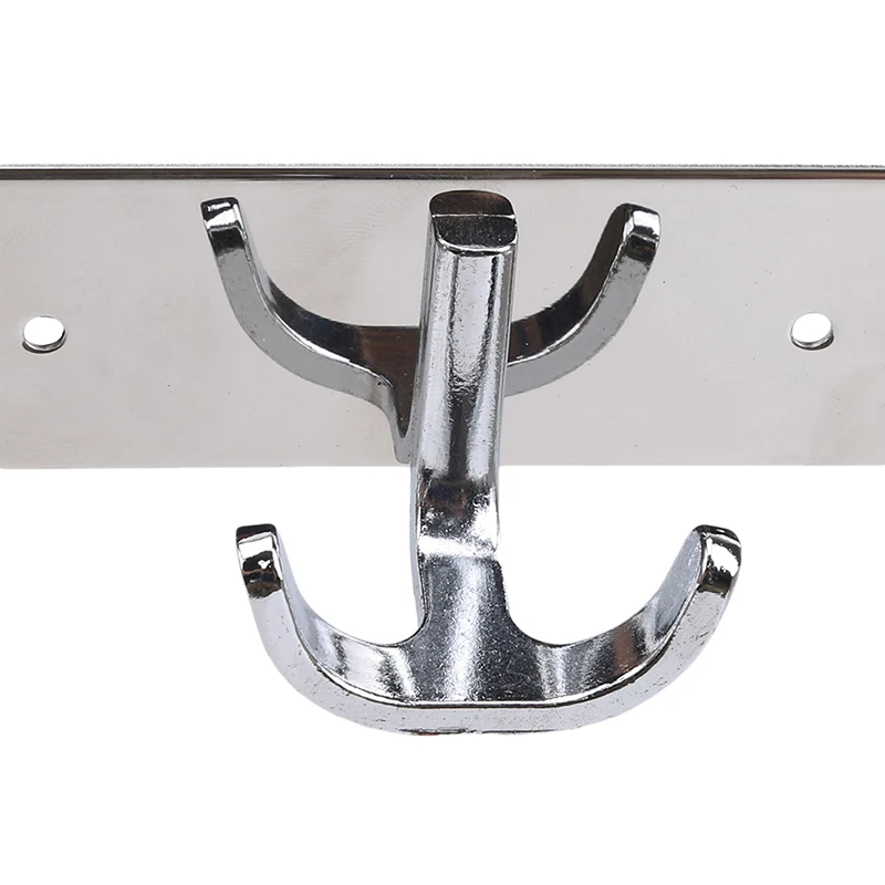 Towel Clothes Hanger Hook Rack Stainless Steel Wall Mount Hook Rack Rail Hook Rack Coat For Bathroom Kitchen Bedroom