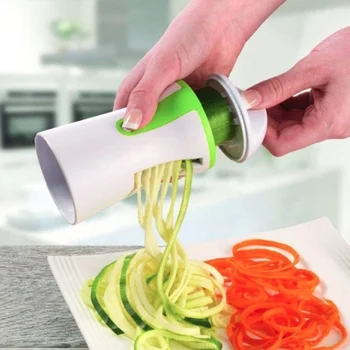 

Multifunctional Spiral Veg Slicer Funnel vegetable grater Filament cutting mechanism Portable Spiralizer Vegetable Handheld