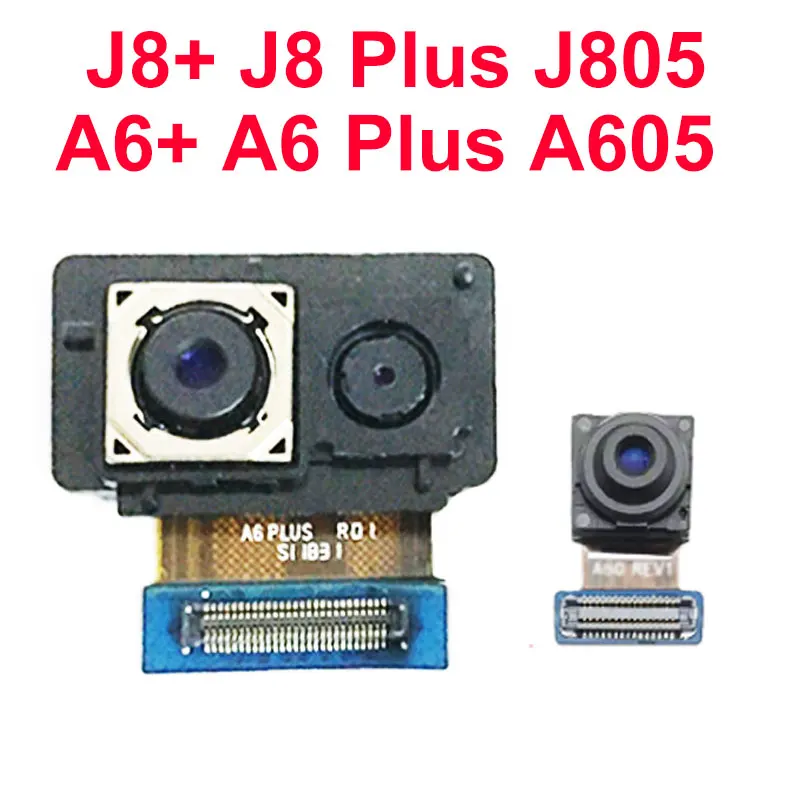 Для Samsung Galaxy A6 A605 + Plus J8 J805 J805F фронтальная камера большой задний модуль сменная