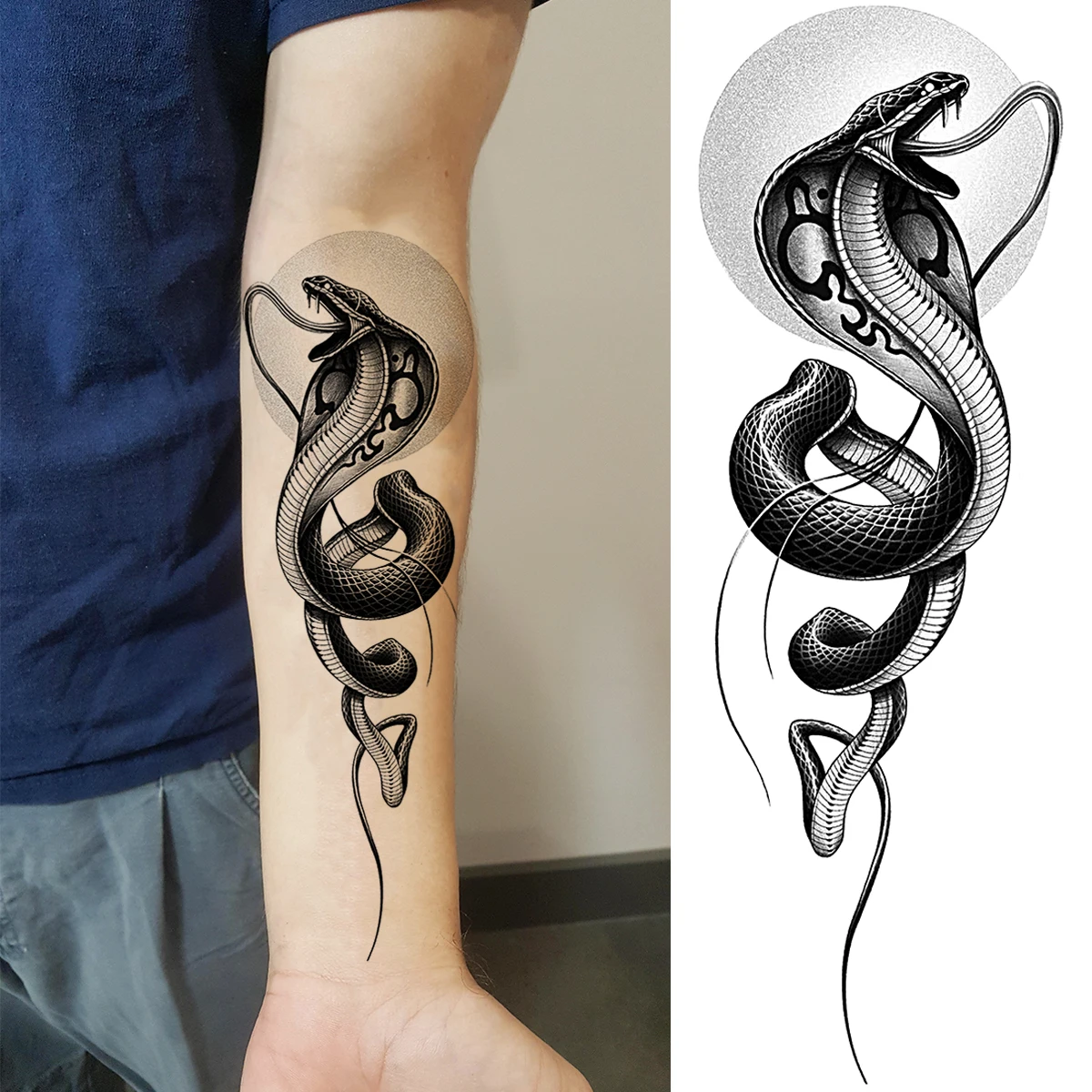 Realistic Snake Tattoos