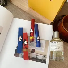 Rouge à lèvres Disney Mickey pour femme, pas cher, ne se décolore pas, glaçure à lèvres, baume à lèvres mignon, hydratant, Anti séchage 