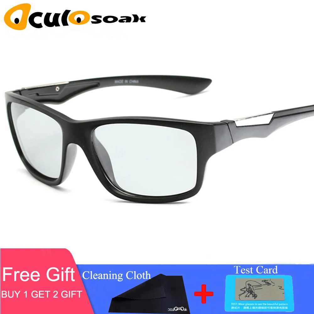 

2019 New Men's Photochromic Polarized Sunglasses Anti-UV Driving Eyewear for Men Women Drivers UV400 Sun Glasses Male Eyeglasses