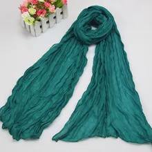 Женские шарфы, роскошный брендовый шарф из пашмины, головной шарф для девушек, зеленый шарф Bufanda Hombre, мужской однотонный хлопковый шарф, бандана