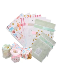 LBSISI Life 10 шт. пластиковый мешок на шнурке с лентой для печенья, закусок, конфет, сумки для дня рождения, свадебного декора, подарочные пакеты