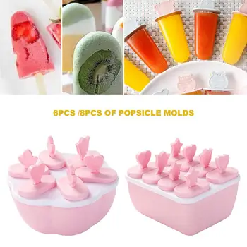 

1 Set Pop Popsicle Molds Ice Cream Moulds Silicone Mold DIY Homemade Baking Moulds Cooking Tools Frozen Ice Making Mold