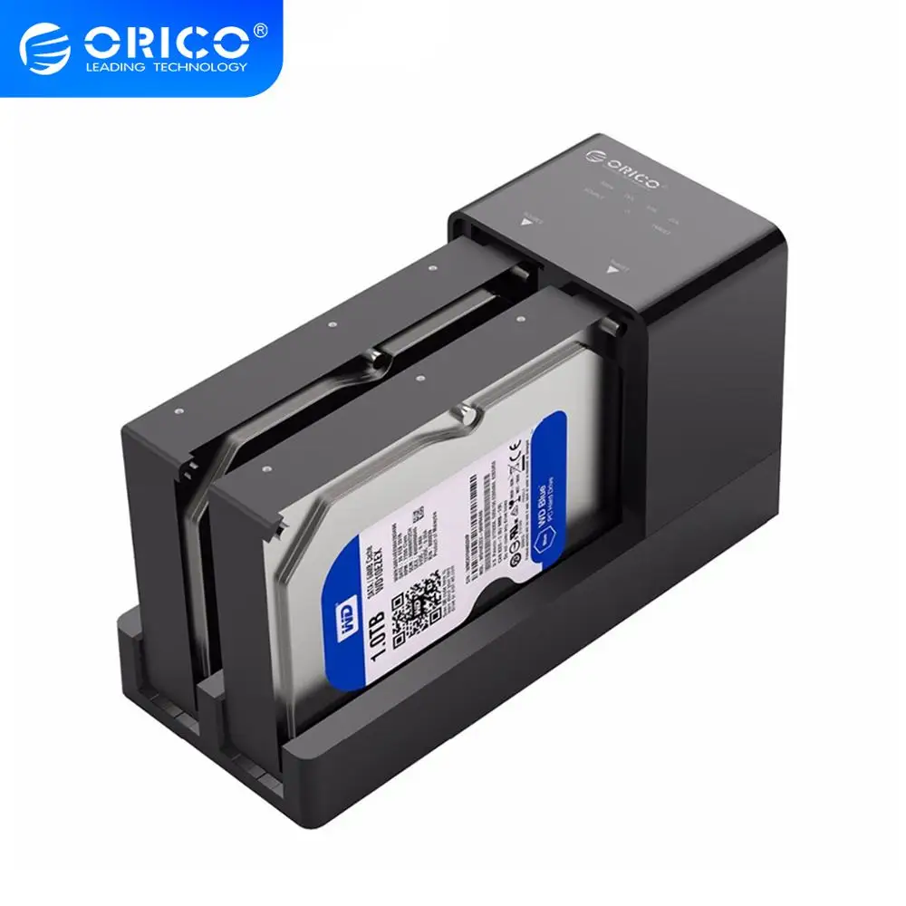 Док станция ORICO 6528US3 USB3.0 для жесткого диска 3 5/2 5 дюйма корпус SSD накопителя 12 В 4 а