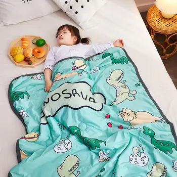 

Fashion Cartoon Pattern Comforter Washed Cotton Summer Breathable Quilt Single Double Office Adult Children Sleeping Blanket