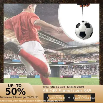 

New soccer ball size 2 with rope football Kick beginner Official profession Standard Training Equipment Practice Belt S6V7