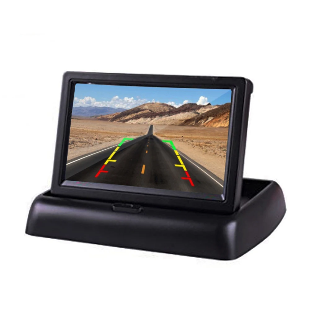 

4.3 Inch TFT LCD Display Reverse Camera Parking System Car Monitor Foldable Monitor for Car Rear View Monitors NTSC PAL