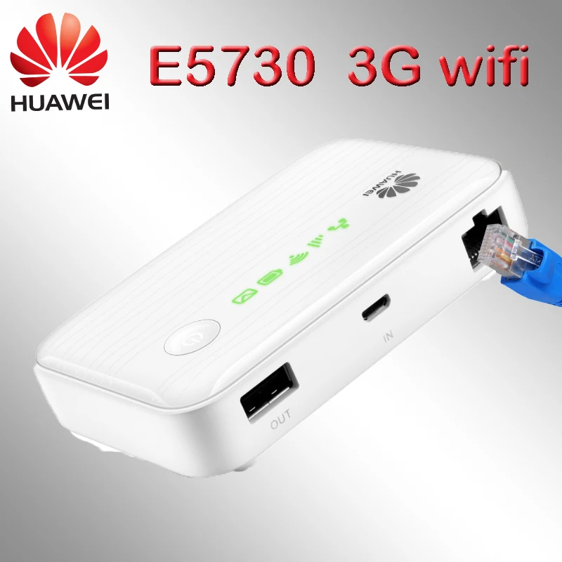 Разблокированный huawei e5730 3g Wi Fi роутер внешний аккумулятор Роутер со слотом для sim