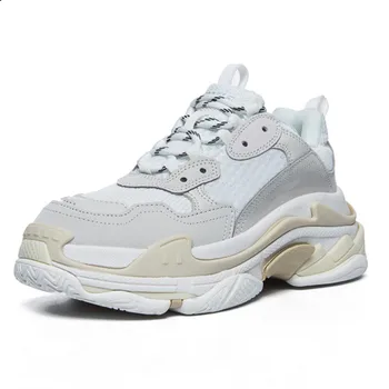 

Brand Designer Men Shoes Genuine Leather Chunky Sneakers Dad Shoes Trainers Outdoor Athletic Balenciaca Shoes Tenis Hombre TT34