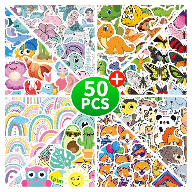 Stickers for Adults Cars 50PCs Colorful PVC Luggage Cup Computer Desktop  Stickers Waterproof Photography Backdrops Small - AliExpress