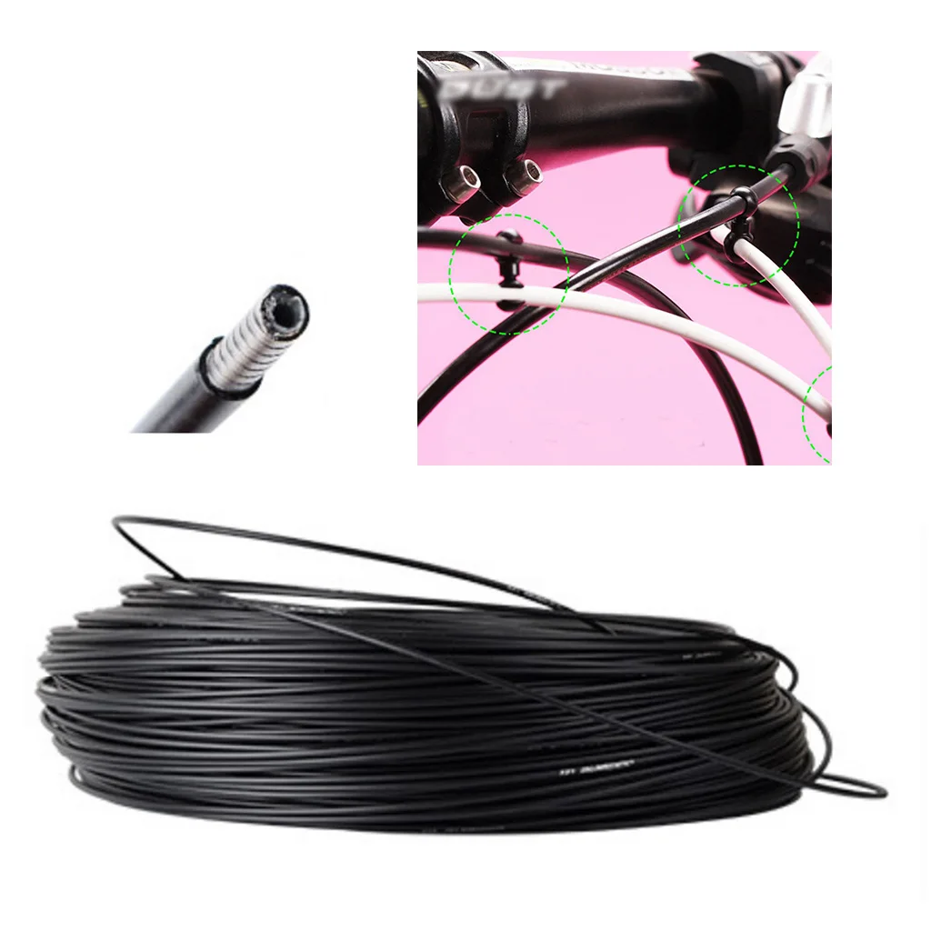 Universal Bike Cable Housing 5mx4/5mm Bicycle Shifter Derailleur V Brake Cables Outer Casing Protective Cover