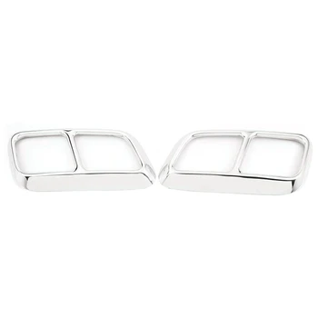 

2 Pcs Exhaust Pipe Cover Trim for Range Rover Sport 2018 2019 Car Accessories