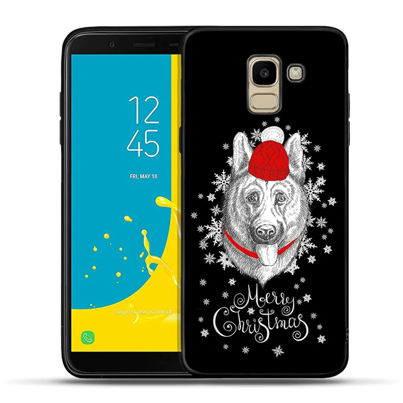 Санта Клаус силиконовый чехол для телефона для samsung Galaxy J3 J5 J7 J2 Pro J4 J6 плюс J8 Etui Рождественский подарок - Цвет: H1473