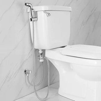 

1 Set Handheld Bidets Sprayer Toilet Kit Baby Cloth Diaper Adjustable Sprayer Bum Gun Butt Cleaner Bidet Shower Bathroom Tools