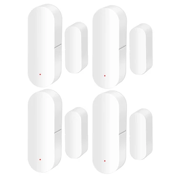 

Tuya Wifi Smart Door netic Detector Real Time Monitoring Open The Window for Ventilation Voice View 4 Set
