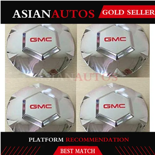 New 9593396 Chrome Wheel Center Hub Caps Cover 2002 2007 For GMC Envoy
