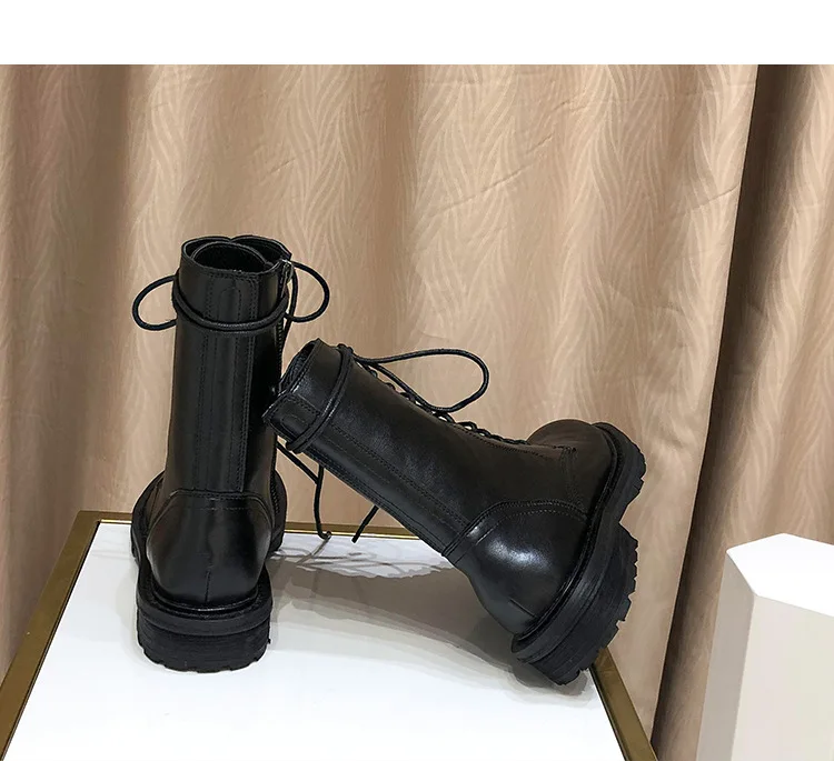 KATELVADI/женские ботинки из искусственной кожи для девочек; женские ботинки без плюша внутри для прогулок; сезон зима-осень; K-521