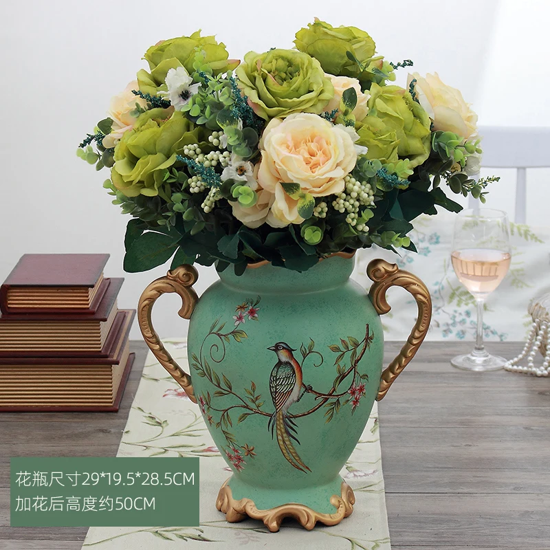 Ikebana vase vintage or pitcher green