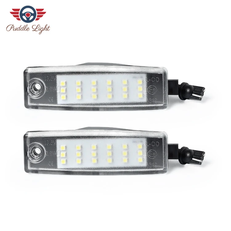 2 шт. светодиодный номерной знак для Toyota Highlander Kluger Land Cruiser RAV4 Harrier Hiace Vanguard автомобильный Стайлинг без ошибок - Испускаемый цвет: White