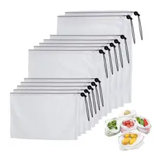 Reusable Mesh Produce Bags,Washable Fruit Vegetable Produce Mesh Bags with Drawstrings for Shopping& Storage,Set of 12