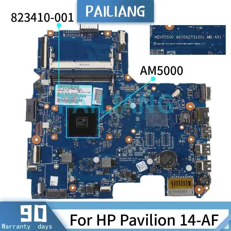 Pailiang Placa-mãe do Portátil para hp Pavilion 14-af Am5000 Mainboard 6050a2731601 823410001 Ddr3 Tesed Placa-mãe para notebook - Imagem 2