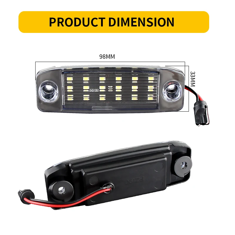 thumbnail image 2 of 18 LED License Plate Lights - 2 Pack Error Free Number Plate Lamps For Hyundai Kona, Sonata & Kia Sportage 2 of 13