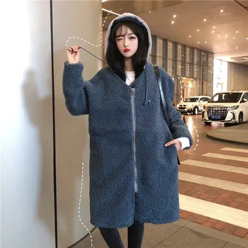 

Maternity Autumn Coats Long Sleeve Zipper Fly Pregnant Women Hooded Jackets Prgnancy Loose Thick Fleece Velvet Warm Ourwear Coat