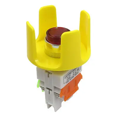 

24V Red Light Illuminated Locking Latching Pushbutton Push Button Switch