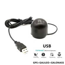 Gnss glonass receptor antena galileo módulo usb, saída usb, receptor gps g-mouse, melhor que BU-353S4 topgnss