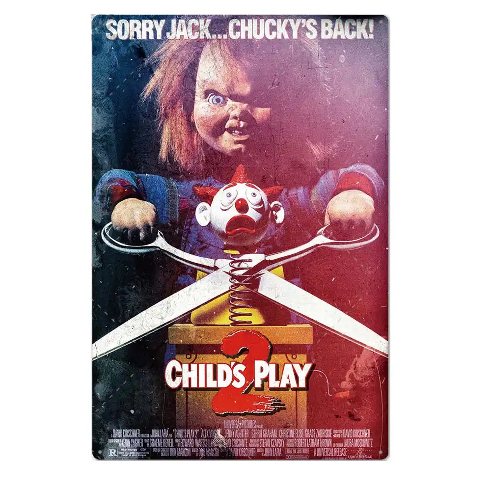 Child/'s Play Chucky Classic Horror Movie Poster Wall Decor X-57