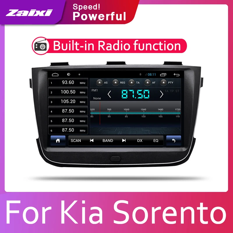  Android 2 Din Car DVD radio Multimedia Video Player GPS MAP For Kia Sorento 2013 2014 Media Navi Na