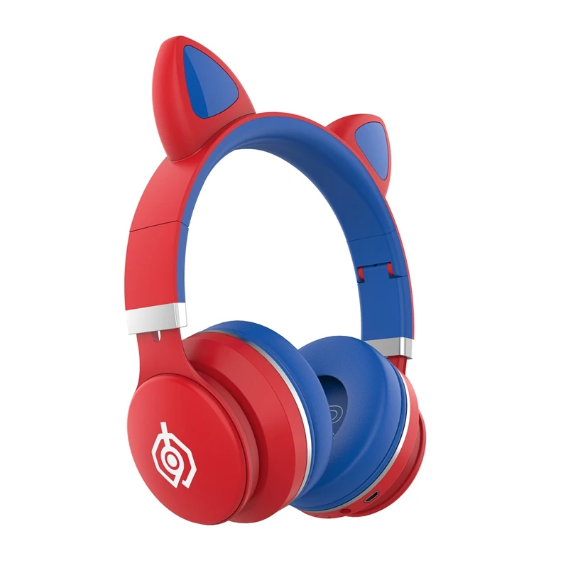 Bluetooth 5 0 Cat Ear Headphones LED Light Up Noise Cancelling Adults Kids Girl Headset Support TF Card