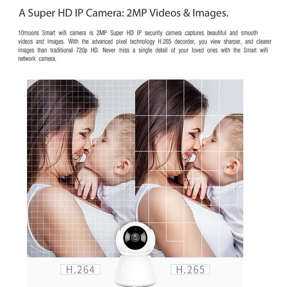 1080P Home Security IP Camera Two Way Audio Wireless Mini Camera Night vision CCTV WiFi Camera baby monitor