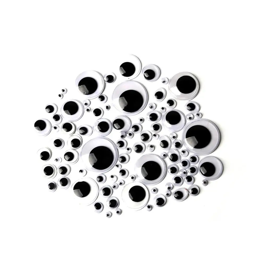 50-500pcs Self-adhesive 4-24mm Animal Moving Eyes For Toys Dolls Googly Wiggly Eyes DIY Craft Supplies Scrapbook Accessories