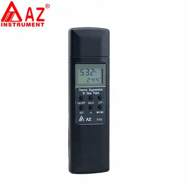 AZ8703 Высокочувствительный промышленный термометр и гигрометр Высокая точность цифровой гигрометр с дисплеем термометр