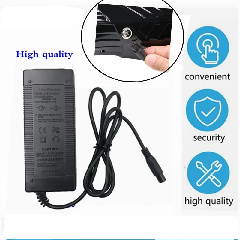 

1PC lowest price 42V 2A universal battery charger for Hoverboard smart balance 36V electric scooter adapter chargerEU / US/AU/UK
