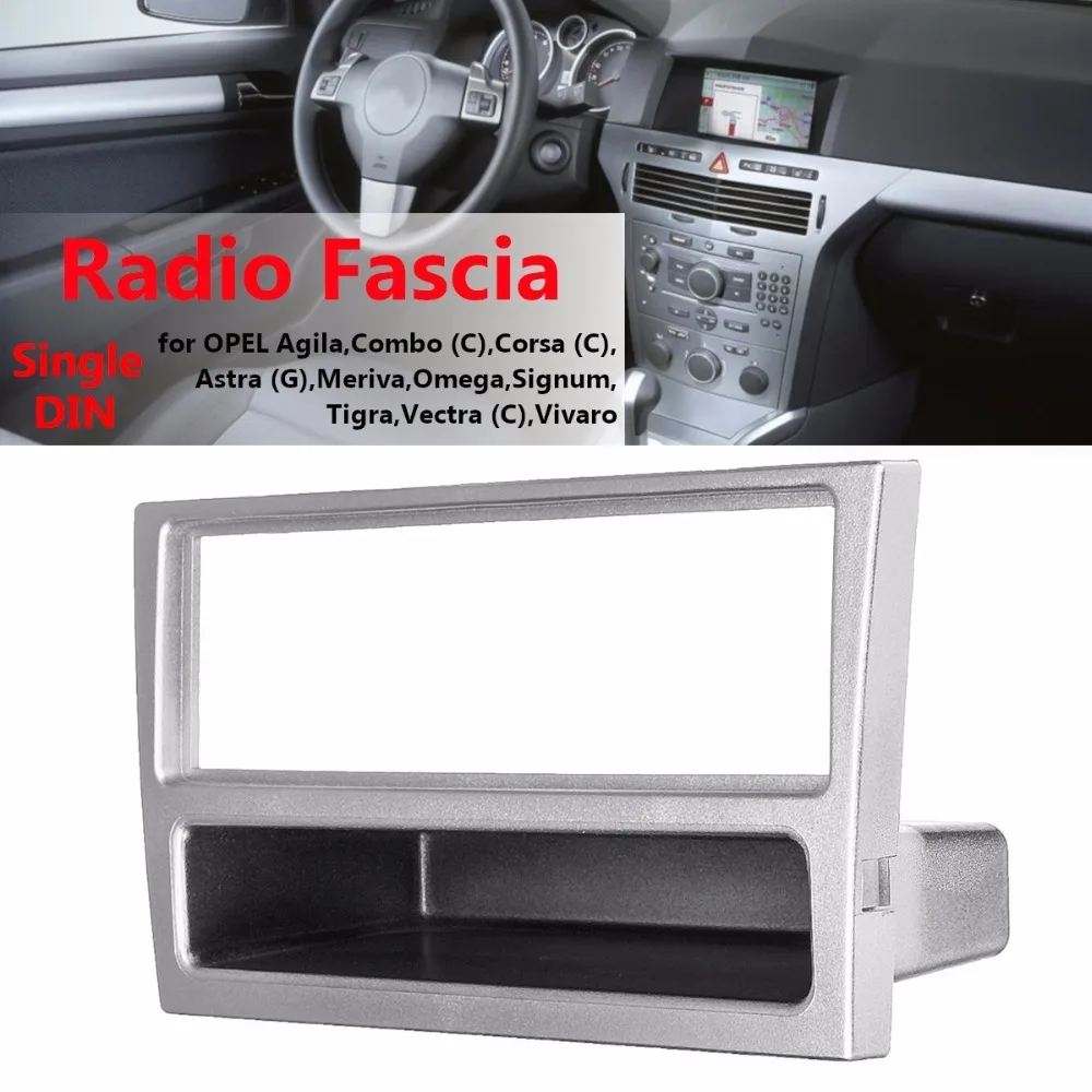 Single Din Fascia Radio Panel for OPEL Agila 2000-2007 Astra (G) 2001-2005 Combo (C) 2001-2011 Dash Kit Plate Bezel Adapter | Автомобили и