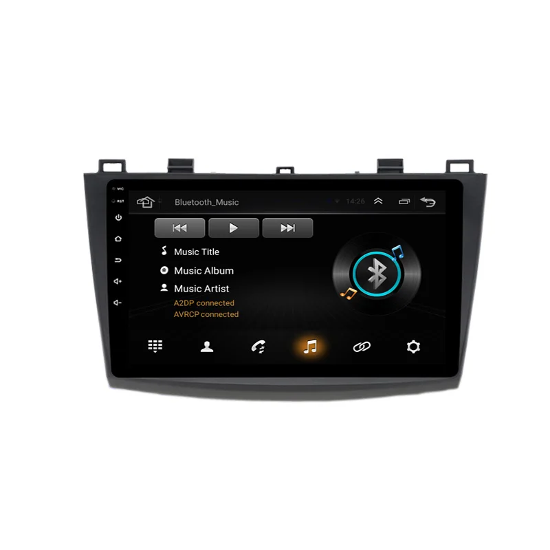 Excellent 9" 2.5D IPS Android 9.1 Car DVD Multimedia Player GPS for Mazda 3 2010 2011 2012 2013 audio car radio with DSP 32EQ navigation 3