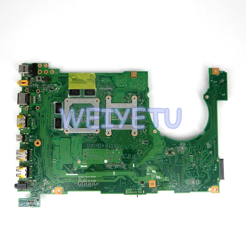 discount  N550LF Motherboard I7-4500CPU GT745M/2G For ASUS Q550L Q550LF Q550 N550L N550LF Laptop Motherboard 