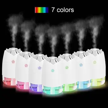 

230ml USB Air Humidifier Aroma Diffuser 7 Colors Changing LED Lights cool mist maker Air Purifier for Home