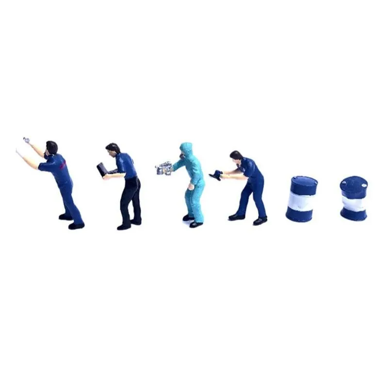 Figura en miniatura de resina para reparación de muñecos, juguete de mesa de arena para trabajadores, colección de modelos 1:64