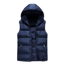 Осенью и зимой основной пуш-ап Стиль Пары Жилет с воротником-стойкой и капюшоном толстый жилет нового поколения